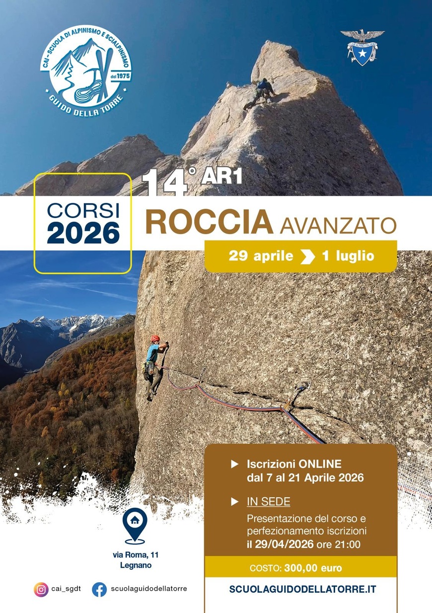 2026 - 14° Corso di Roccia Avanzato (AR1)