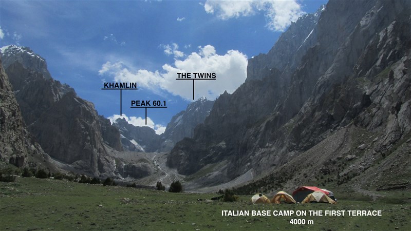ITALIAN BASE CAMP, FIRST TERRACE