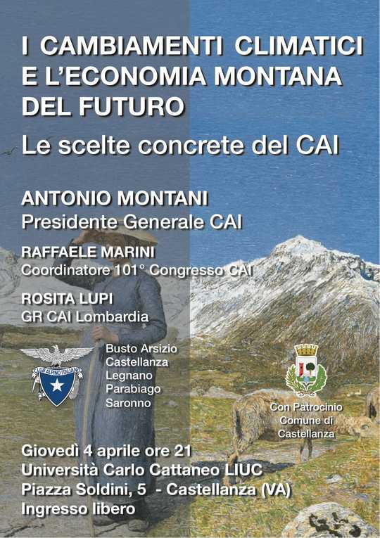 I cambiamenti climatici e l'economia montana del futuro - Le scelte concrete del CAI